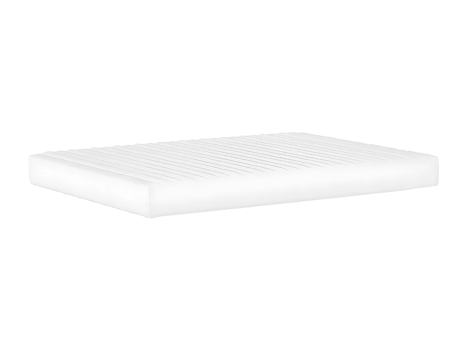Lit avec matelas crème 120x200 tissu