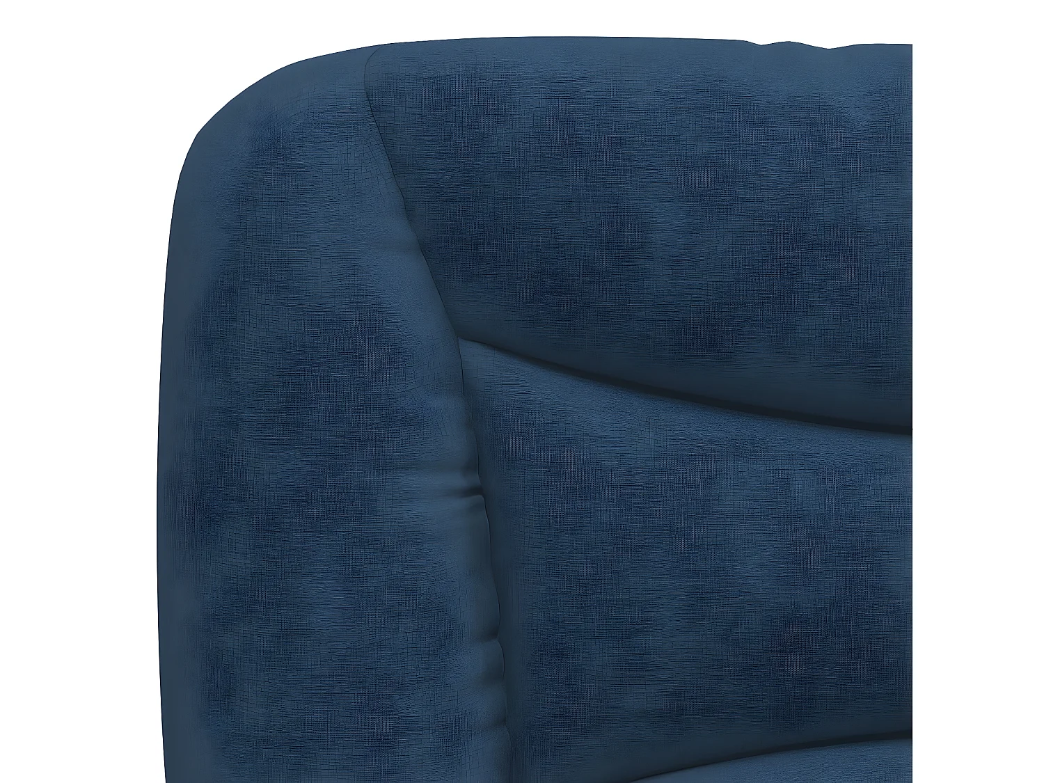 Lit avec matelas bleu 120x200 tissu