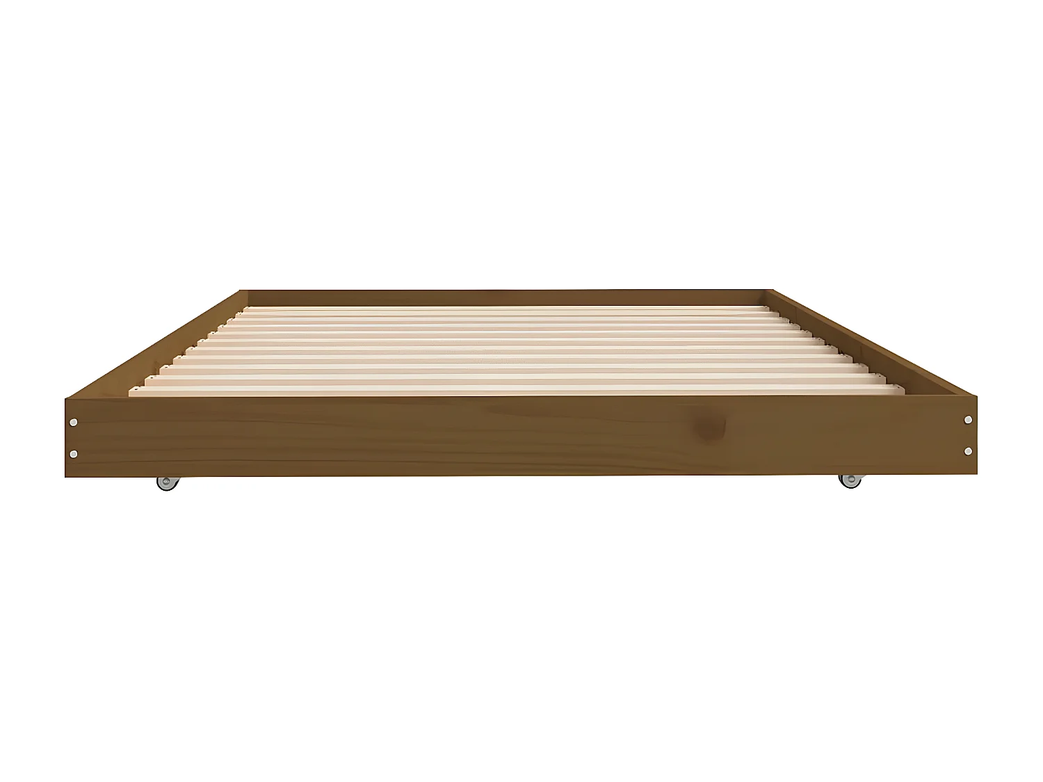 Cadre de lit Marron miel 80x200 Bois de pin massif