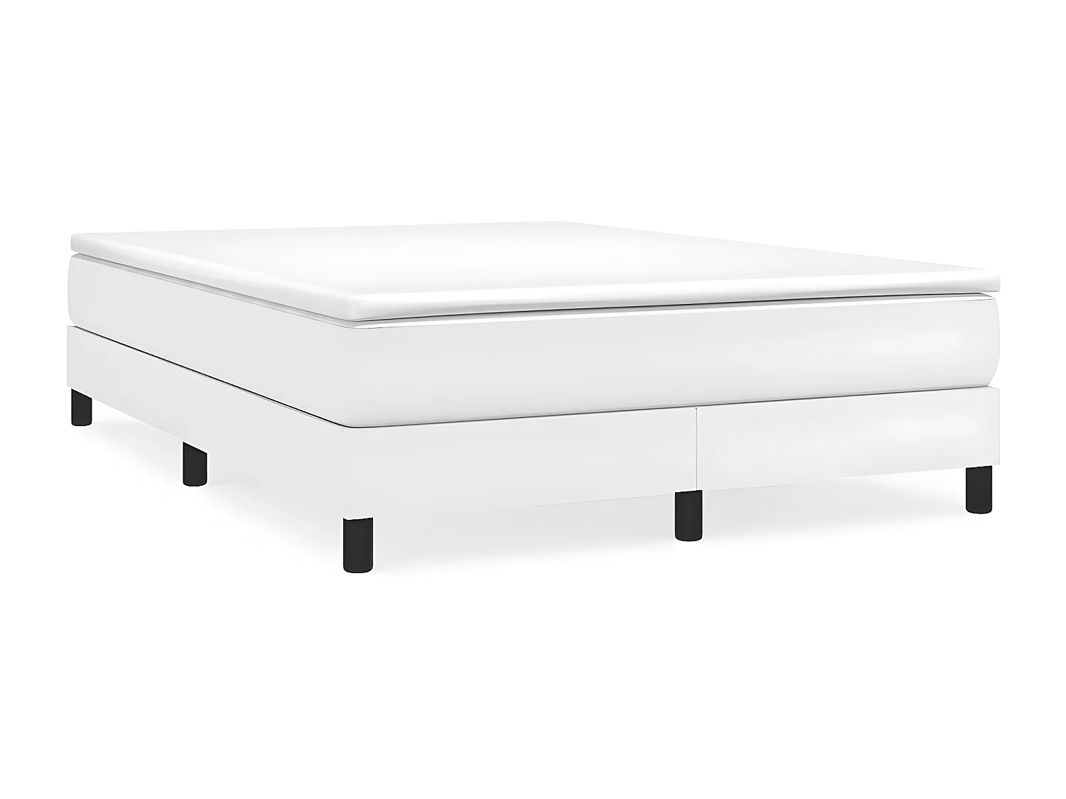 Cadre de lit Blanc 140x200 Similicuir