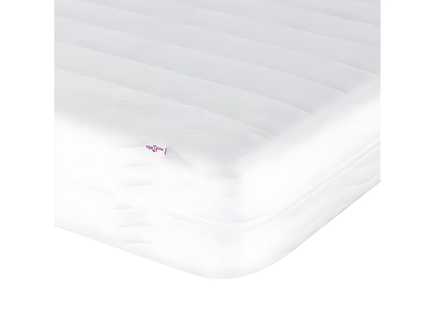 Lit avec matelas noir 140x200 velours