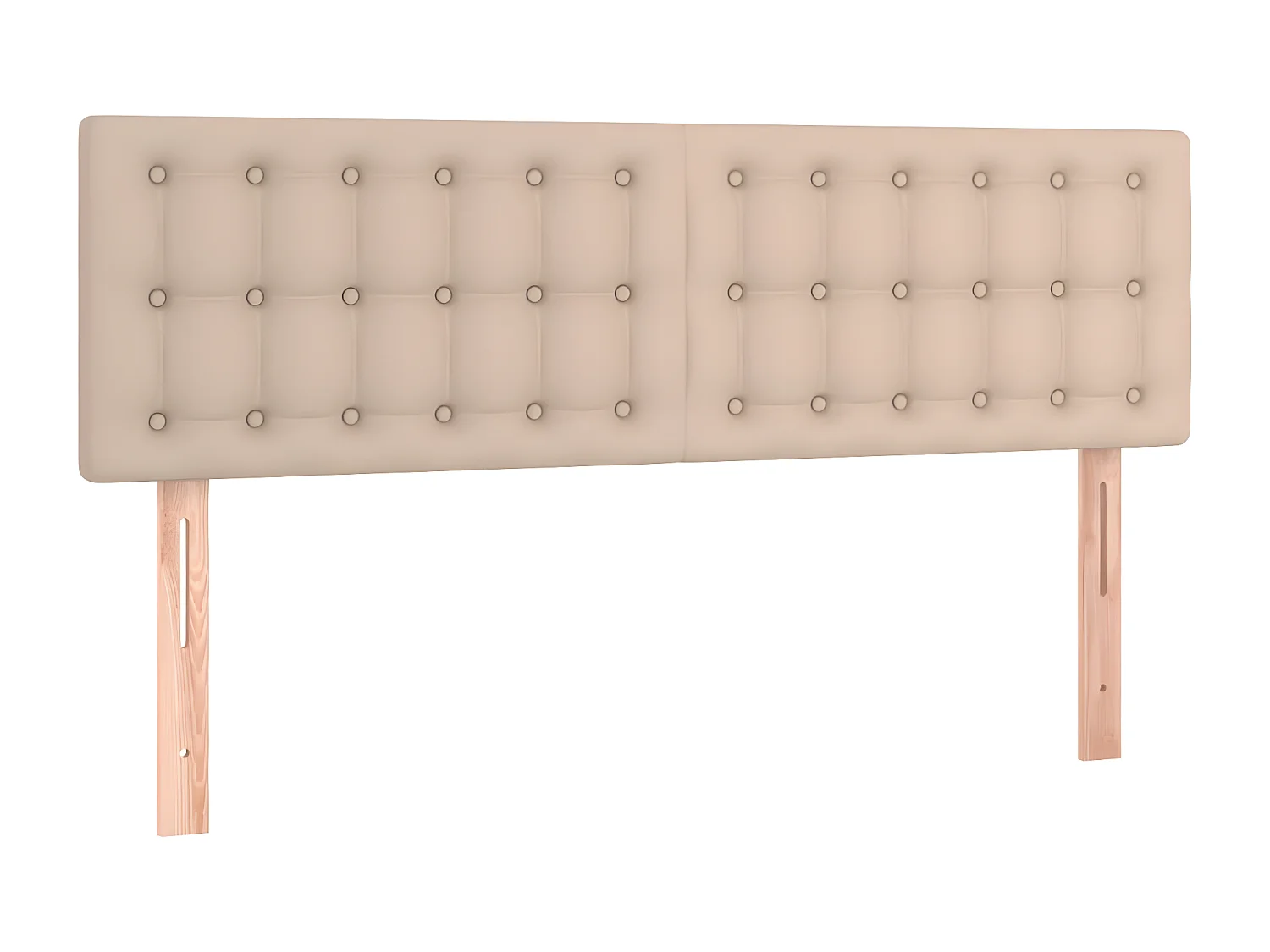 Sommier à lattes de lit avec matelas Cappuccino 140x190