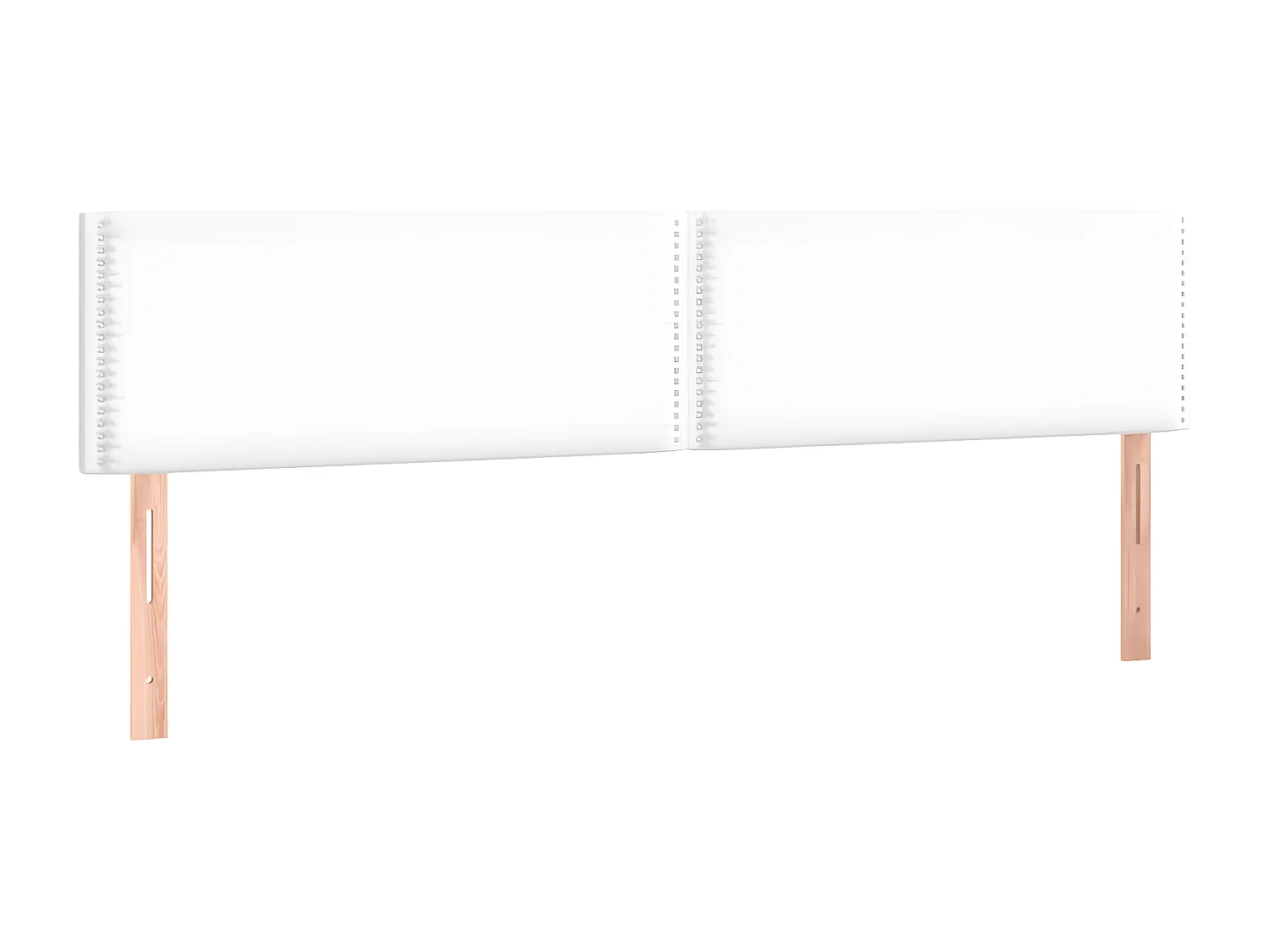 Sommier à lattes de lit avec matelas Blanc 180x200 Similicuir