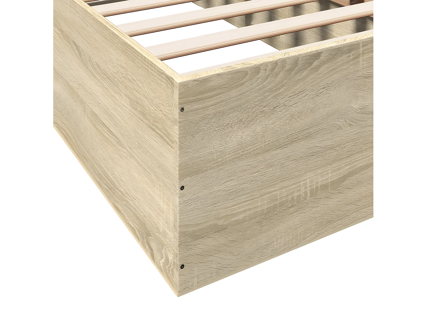Cadre de lit chêne sonoma 75x190 bois d'ingénierie