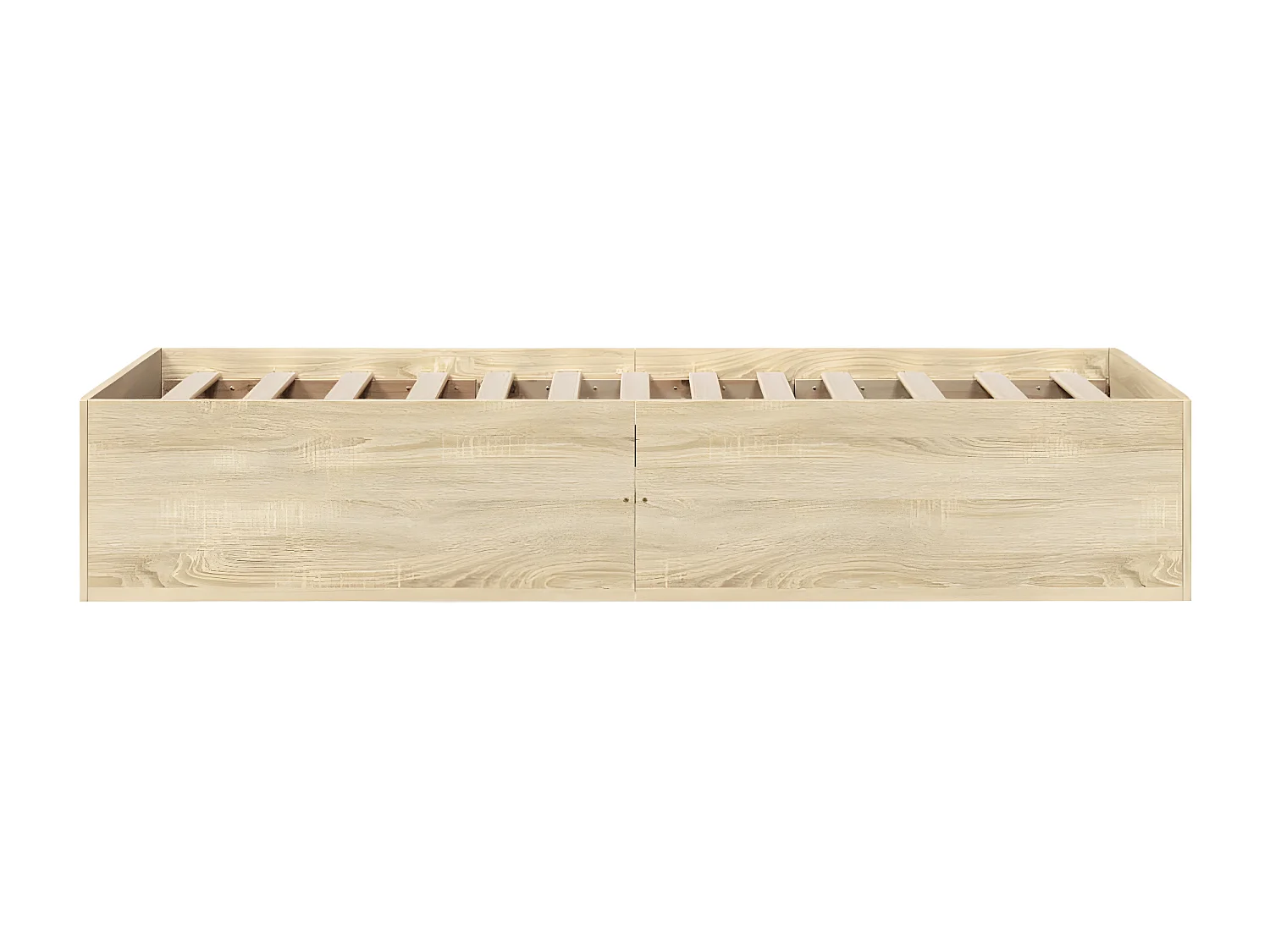 Cadre de lit chêne sonoma 75x190 bois d'ingénierie