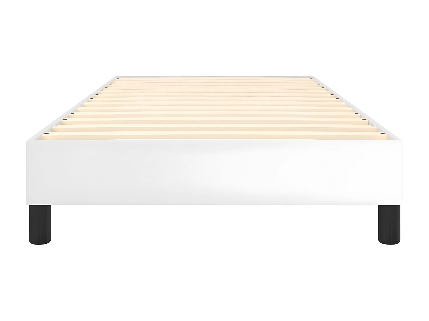 Cadre de lit Blanc 90x190 Similicuir