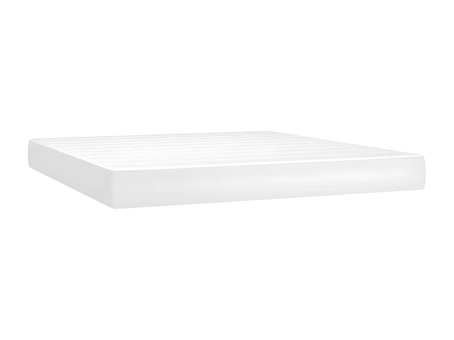 Sommier à lattes de lit avec matelas et LED Blanc 180x200