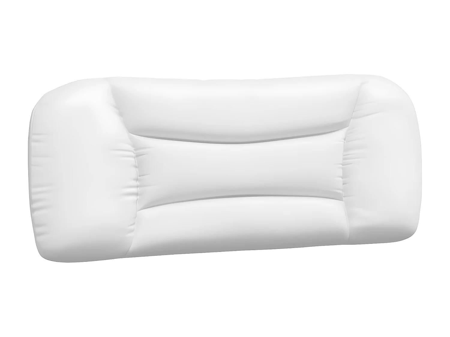 Lit avec matelas blanc et noir 100x200 similicuir