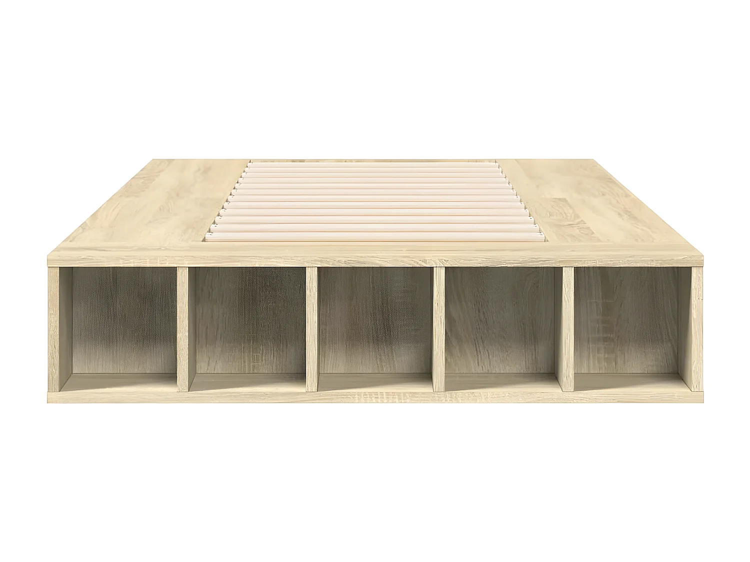 Cadre de lit chêne sonoma 100x200 bois d'ingénierie