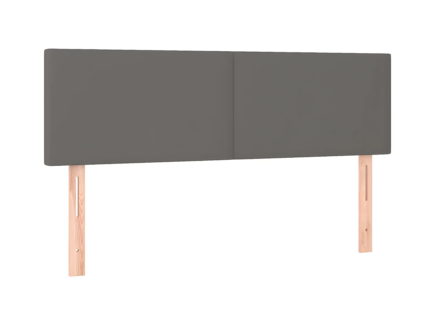 Sommier à lattes de lit avec matelas et LED Gris 140x190