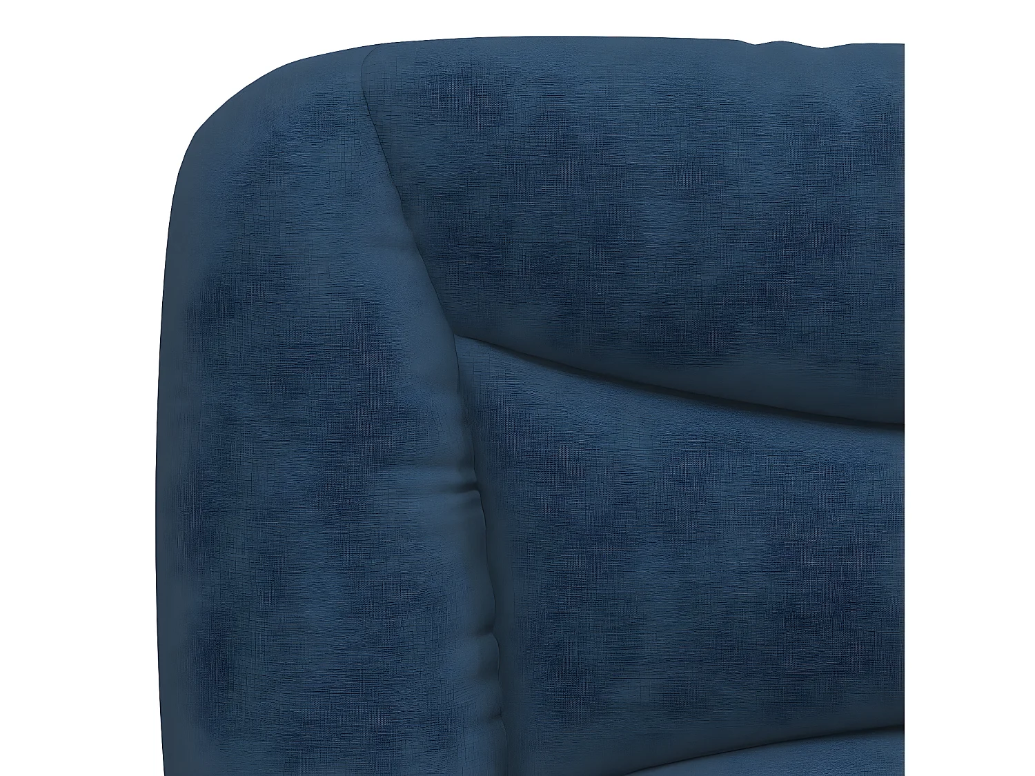 Lit avec matelas bleu 140x200 tissu