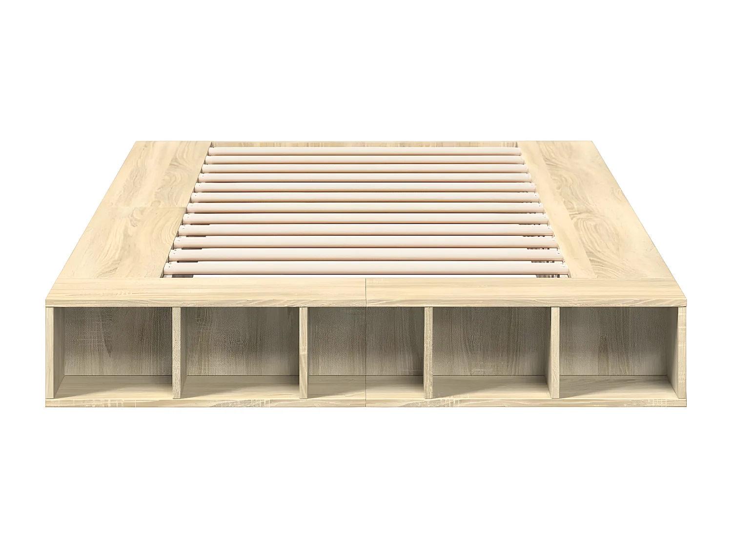 Cadre de lit chêne sonoma 120x200 bois d'ingénierie