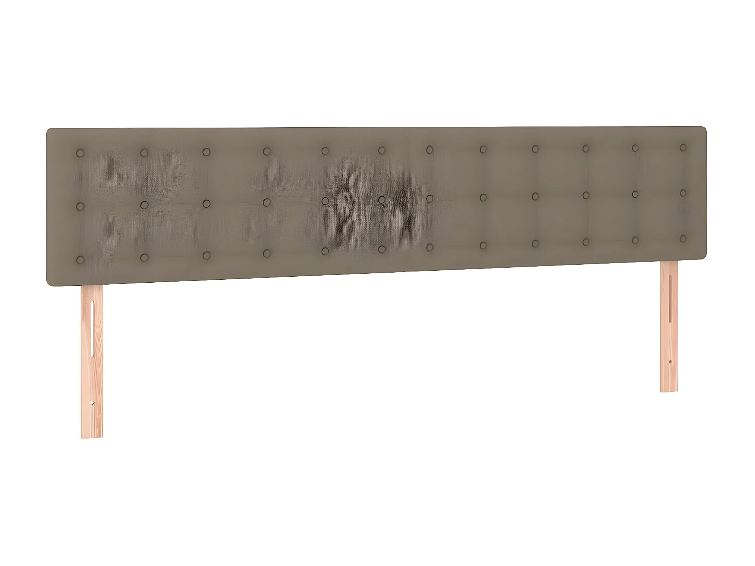 Sommier à lattes de lit avec matelas Taupe 180x200 Tissu