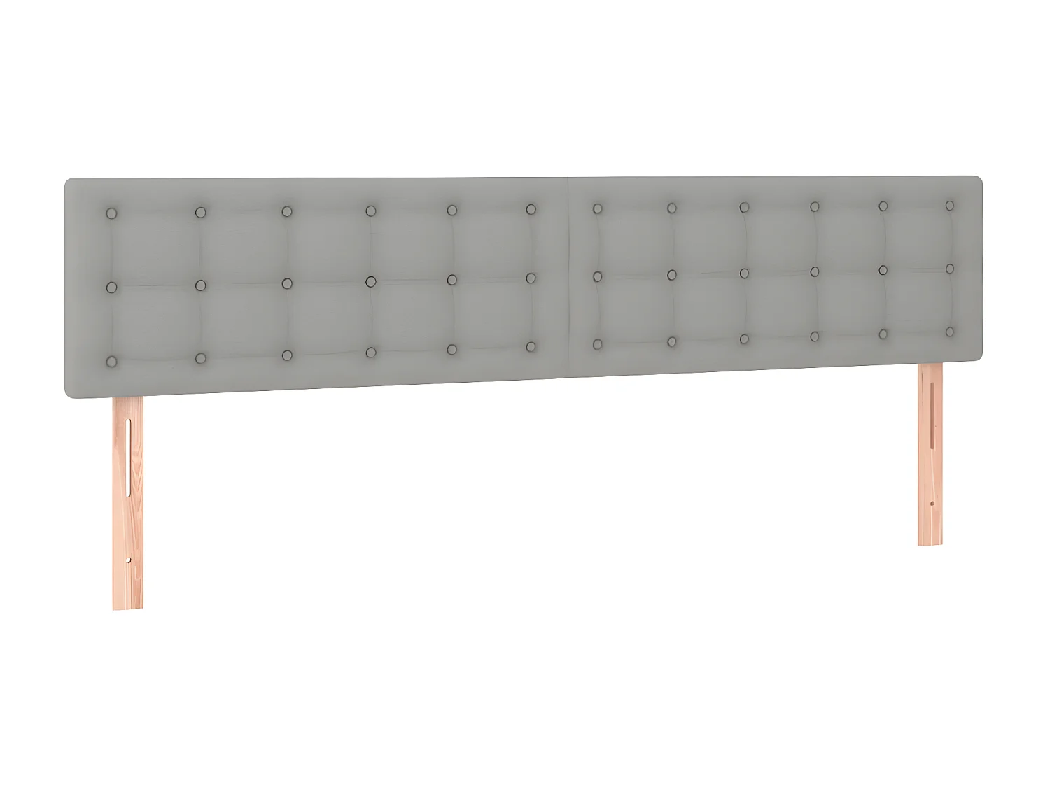 Sommier à lattes de lit avec matelas Gris clair 180x200 Tissu