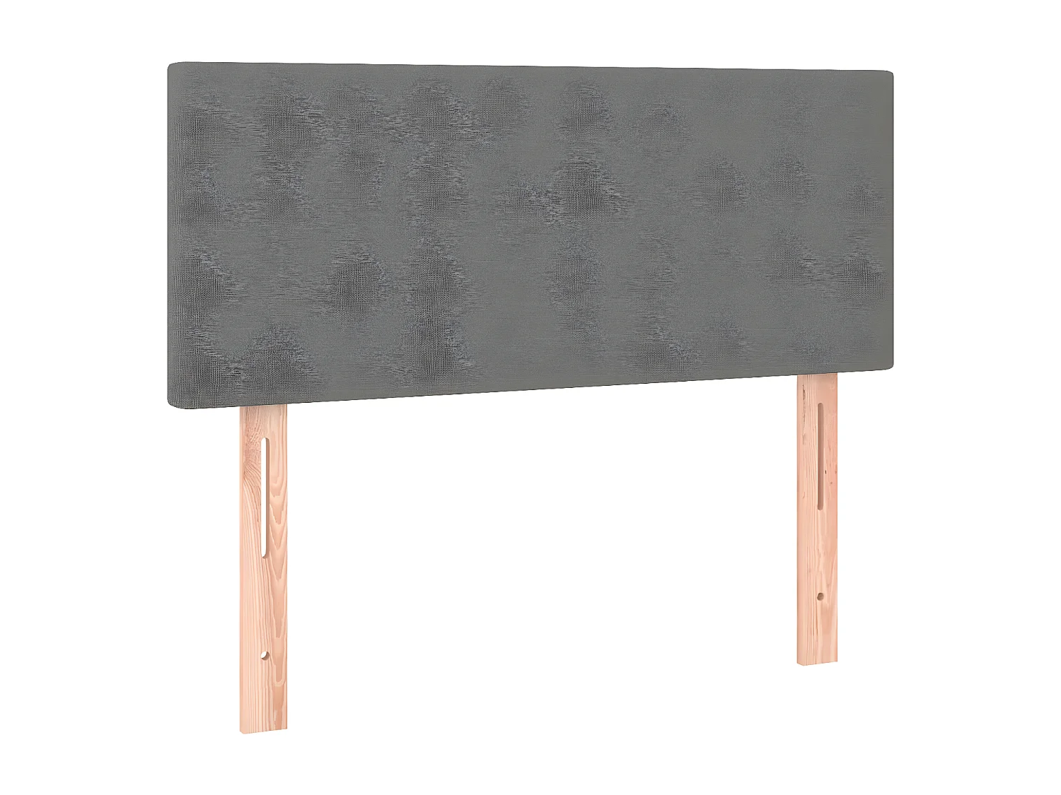 Sommier à lattes de lit et matelas et LED Gris foncé 120x200