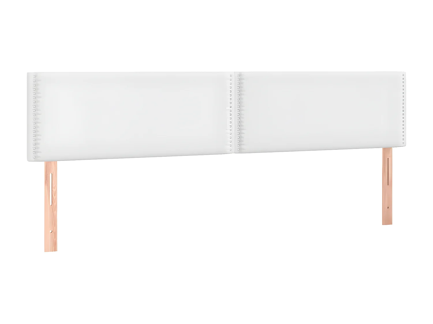 Sommier à lattes de lit avec matelas Blanc 180x200 Similicuir