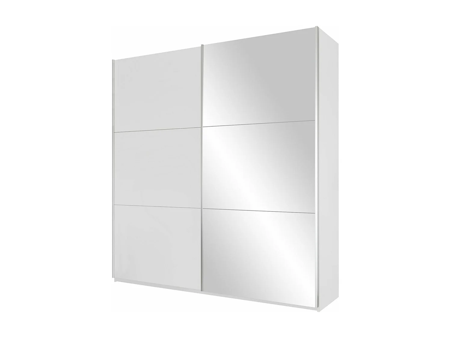 Armario Honolulu 232, Blanco, 244x225x65cm, Puertas de armario: Correderas