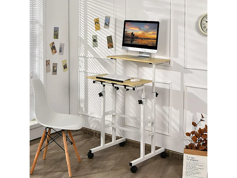 Sitz-Steh Schreibtisch Stehschreibtisch TI89605