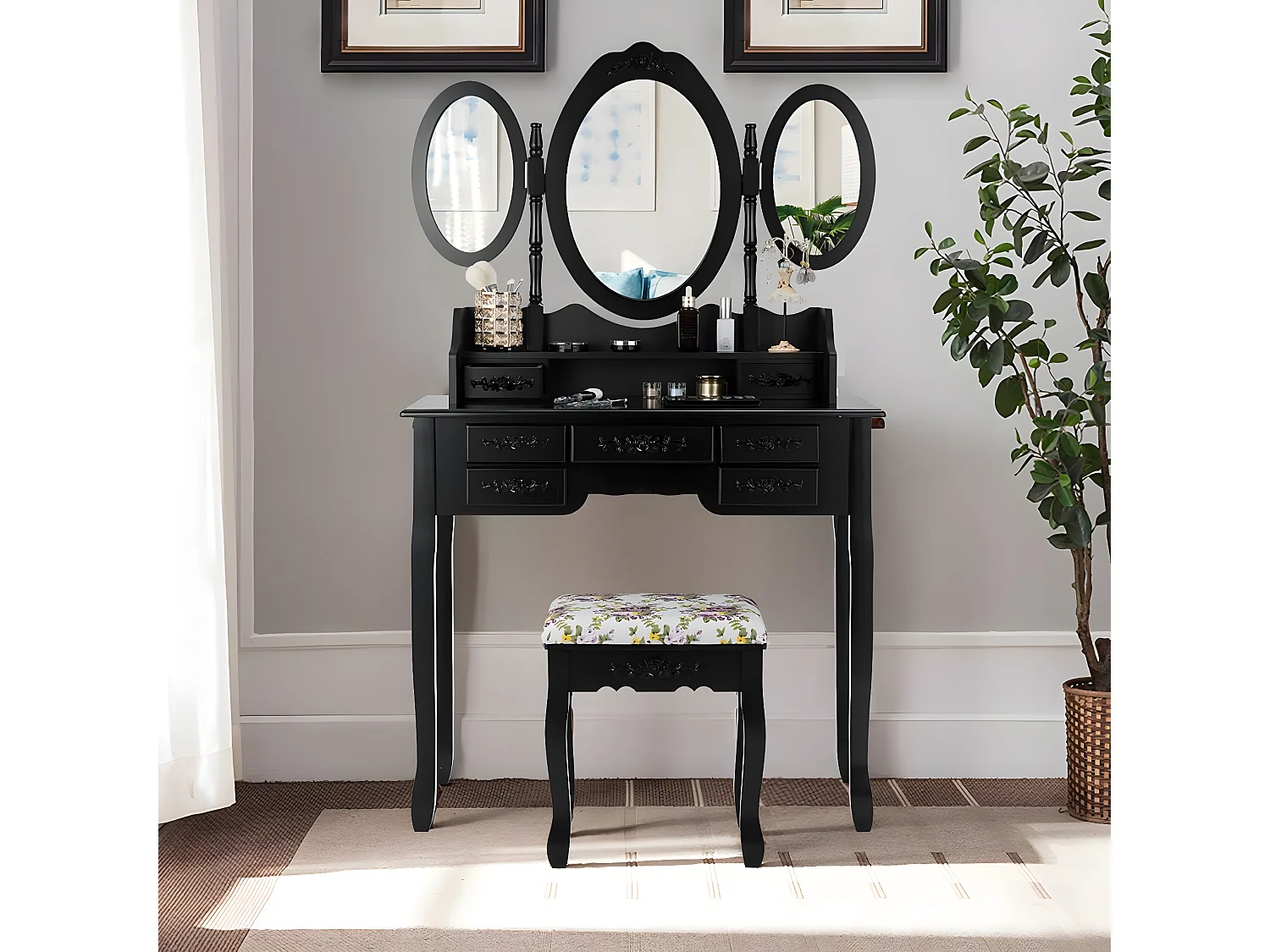 Schminktisch Frisiertisch Set