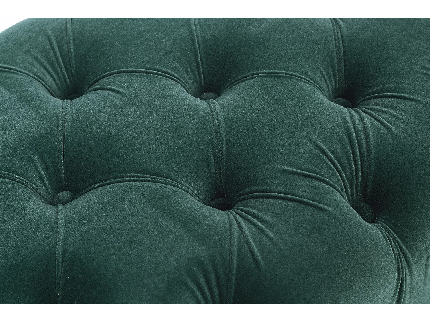 Banc en bois MDF et polyester capitonné vert Acinte L 103cm