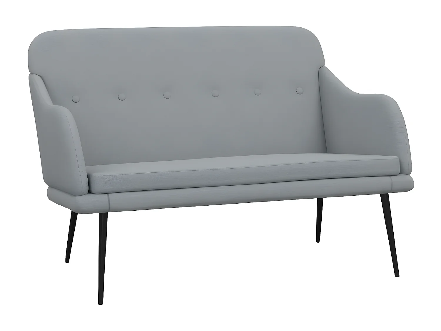 Banc Gris clair 110x76x80 Tissu