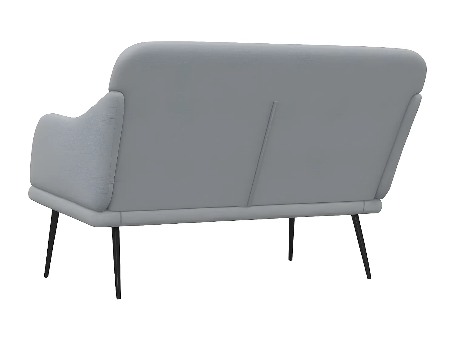 Banc Gris clair 110x76x80 Tissu