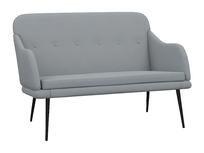 Banc Gris clair 110x76x80 Tissu