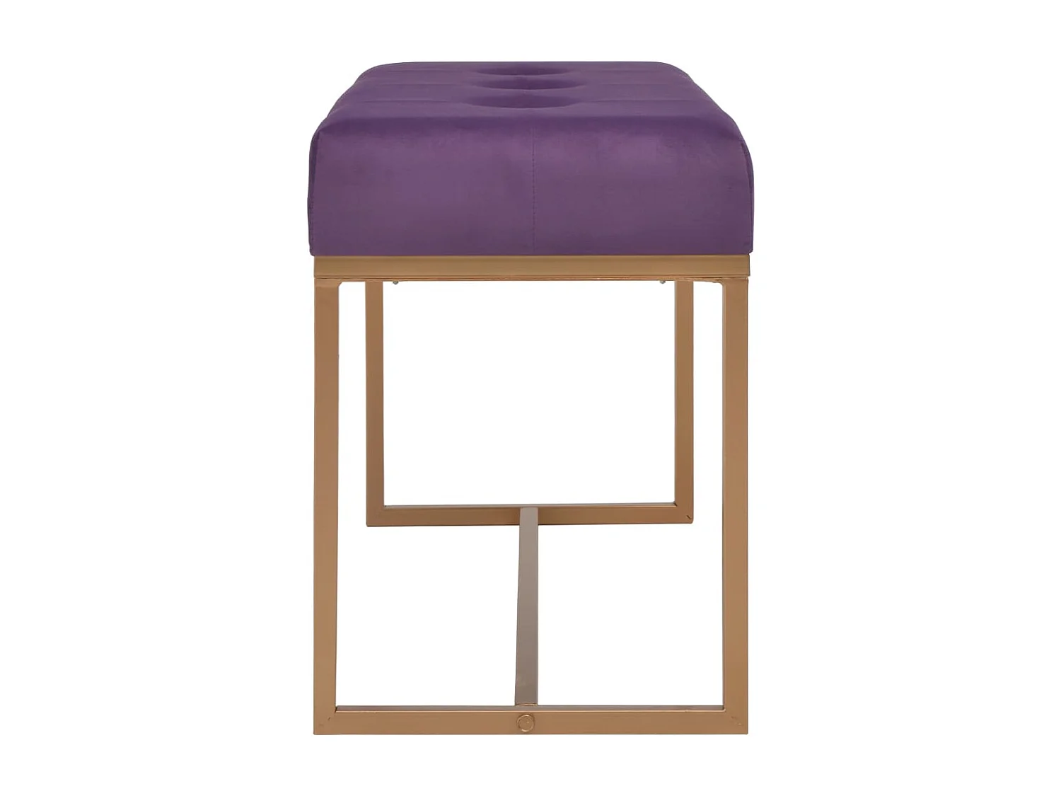 Banc 80cm Violet Velours