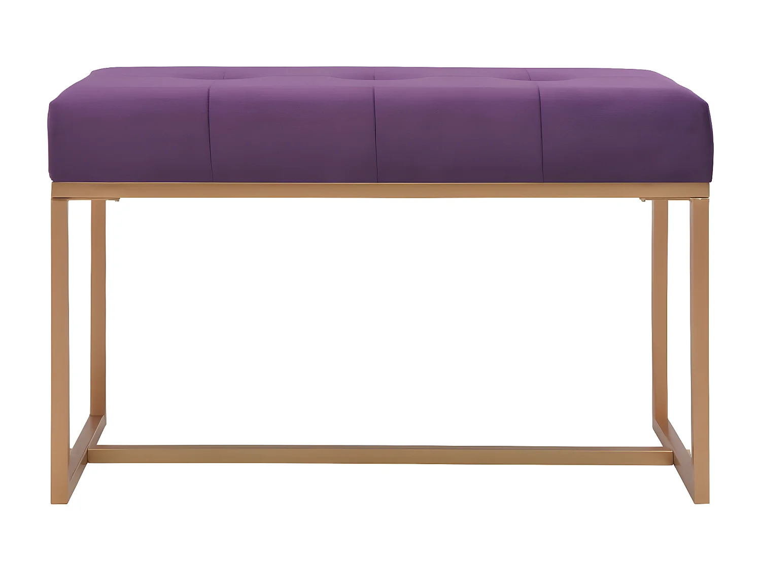 Banc 80cm Violet Velours