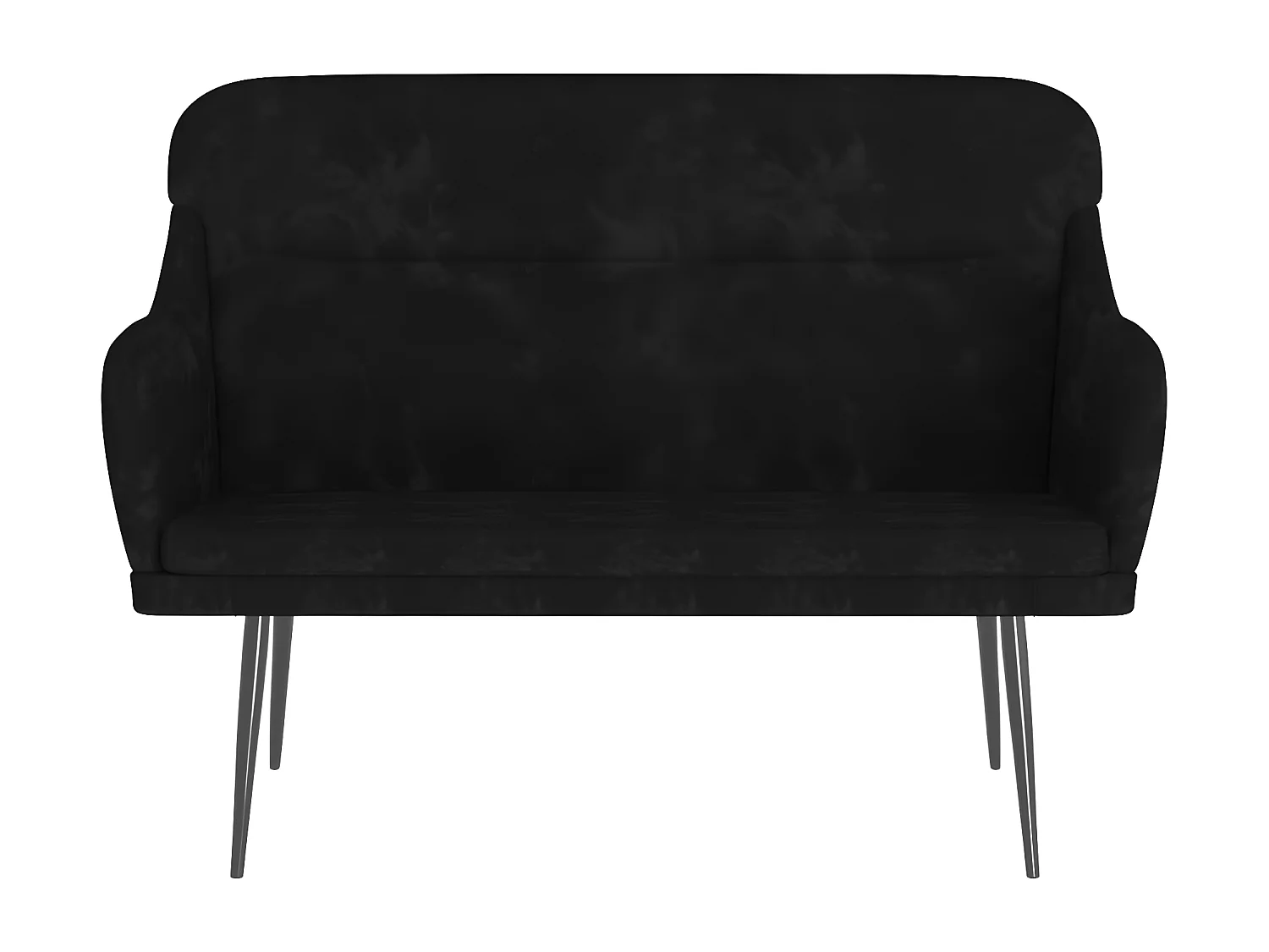 Banc Noir 110x76x80 Velours