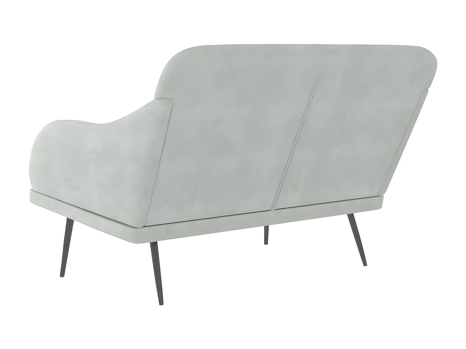 Banc Gris clair 110x76x80 Velours