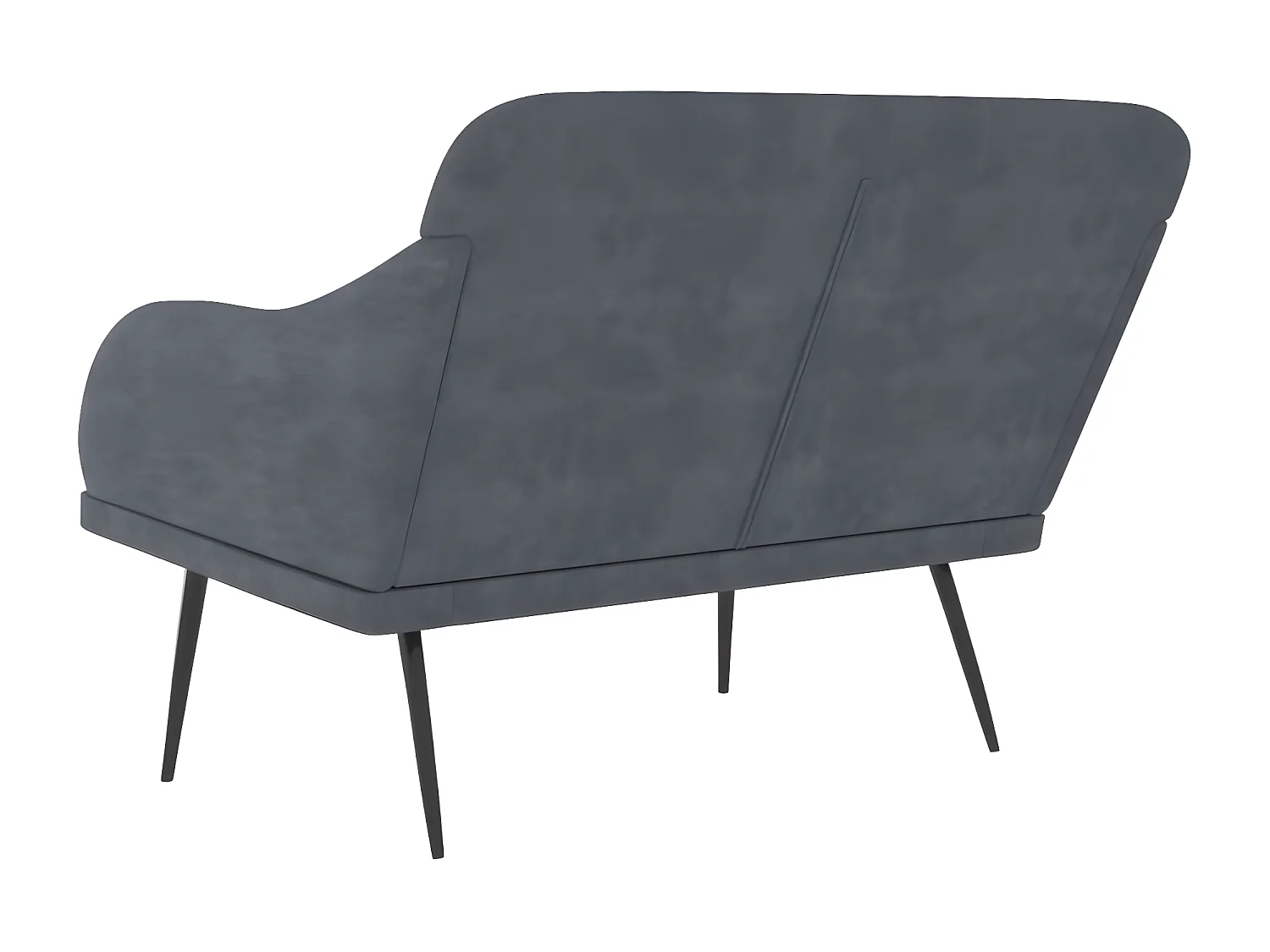 Banc Gris foncé 110x76x80 Velours