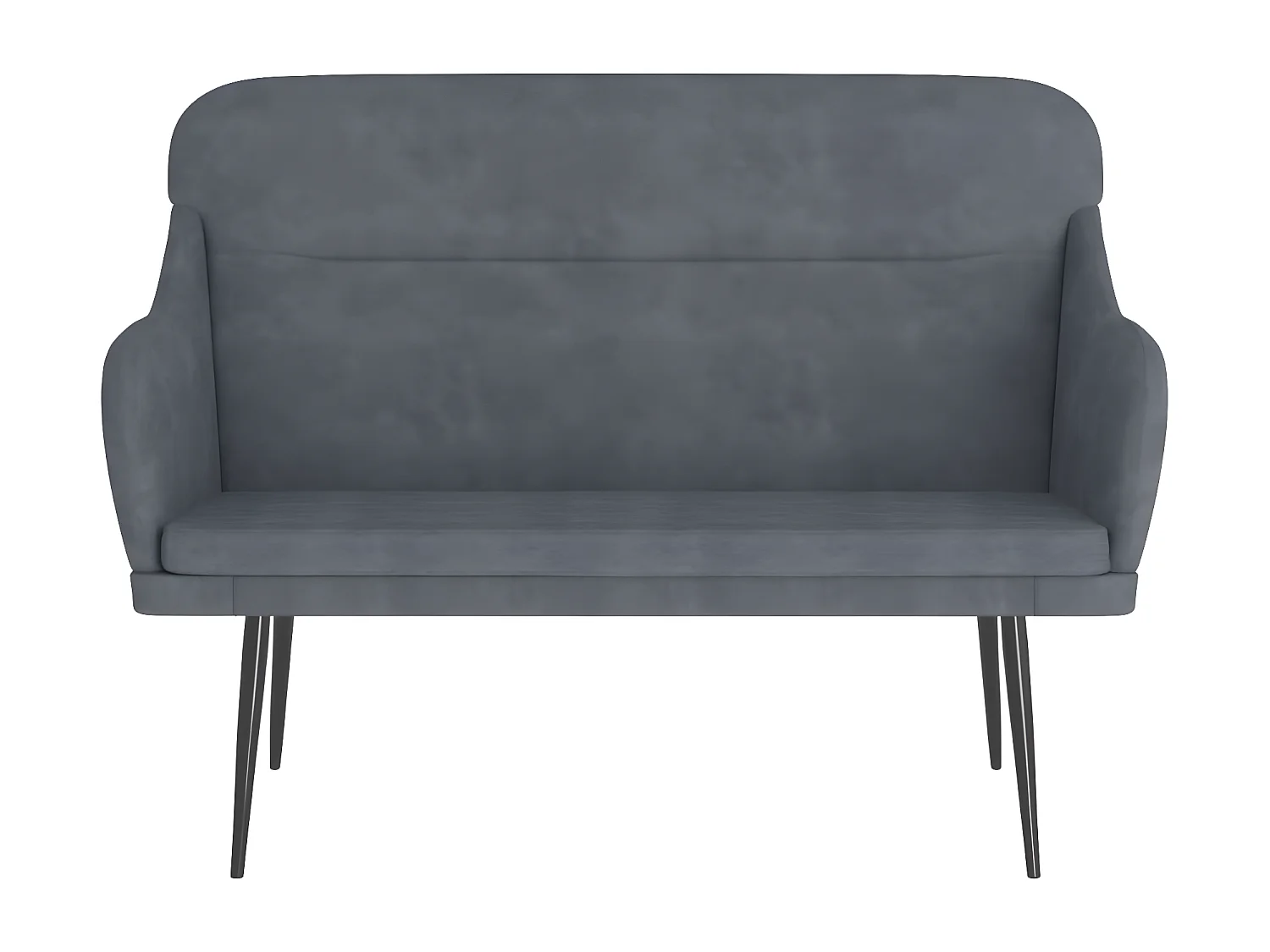 Banc Gris foncé 110x76x80 Velours