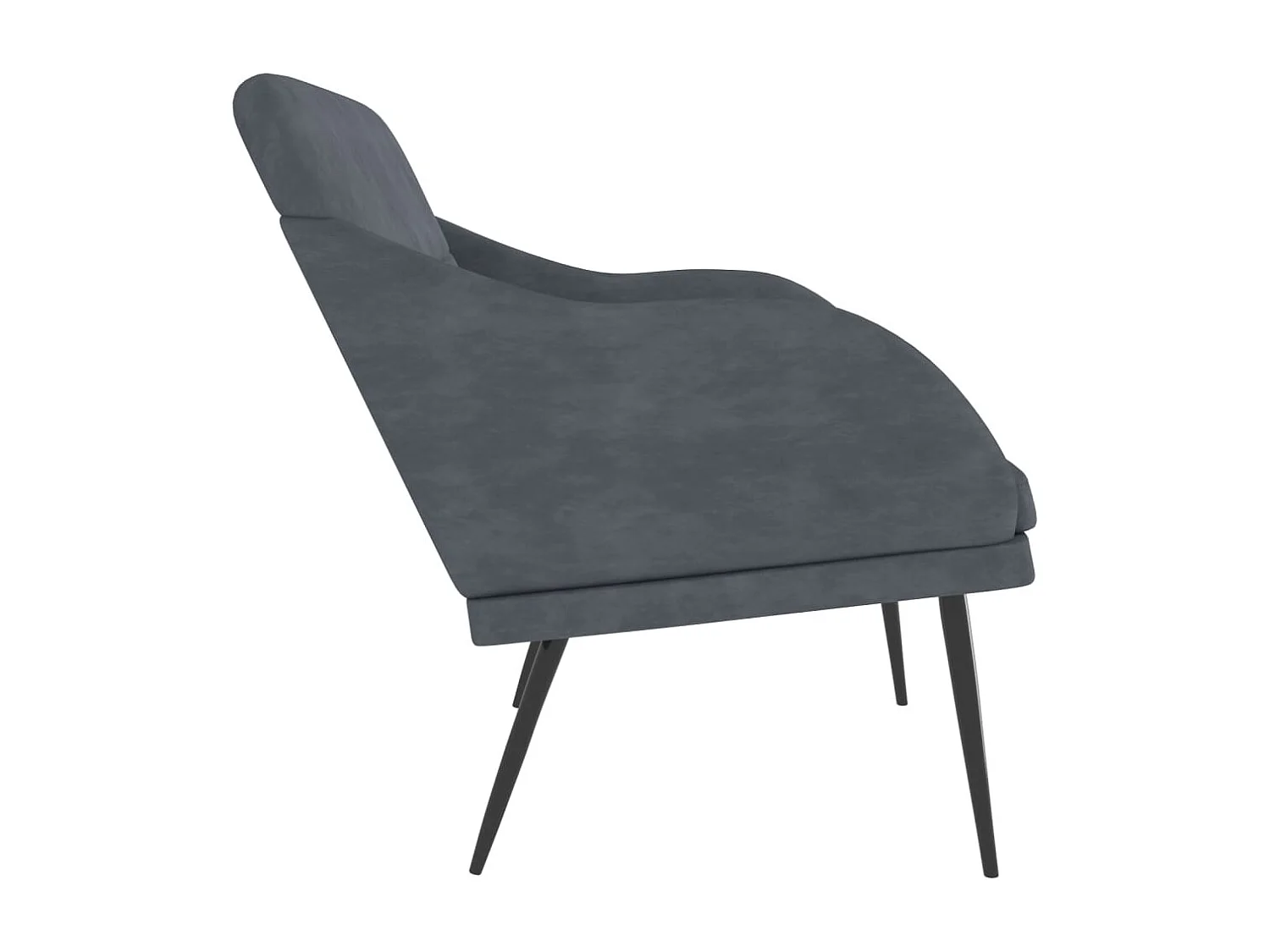 Banc Gris foncé 110x76x80 Velours