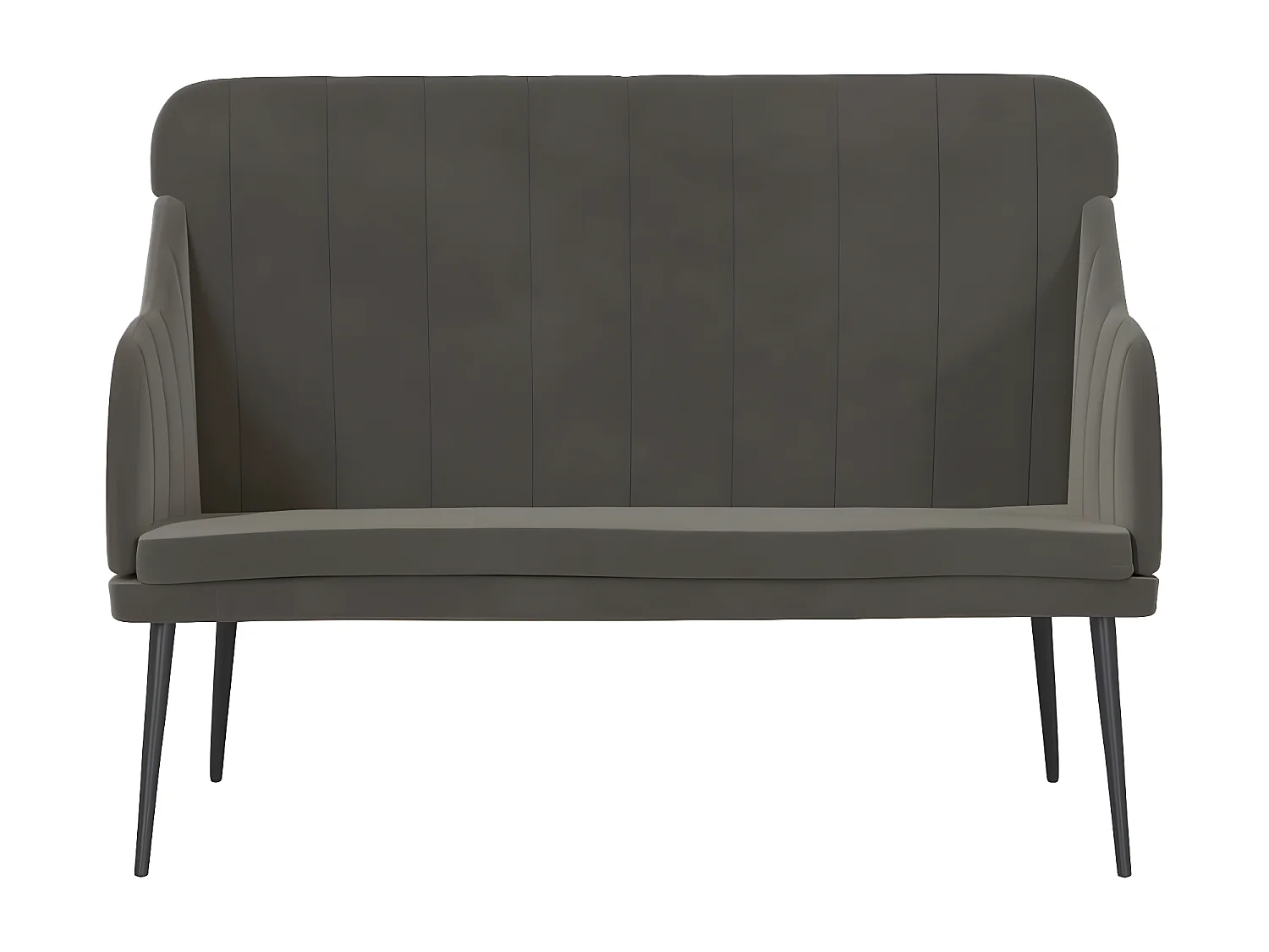 Banc Gris foncé 110x76x80 Velours