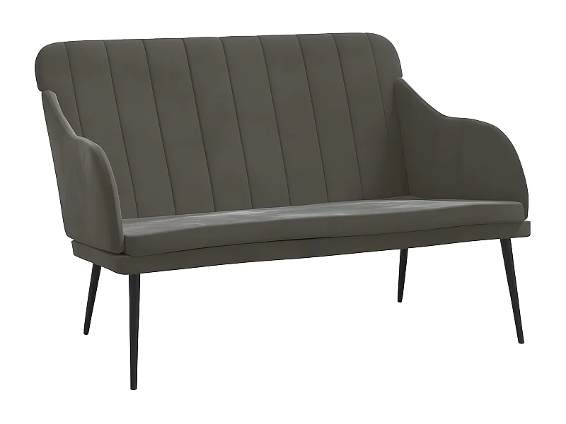 Banc Gris foncé 110x76x80 Velours