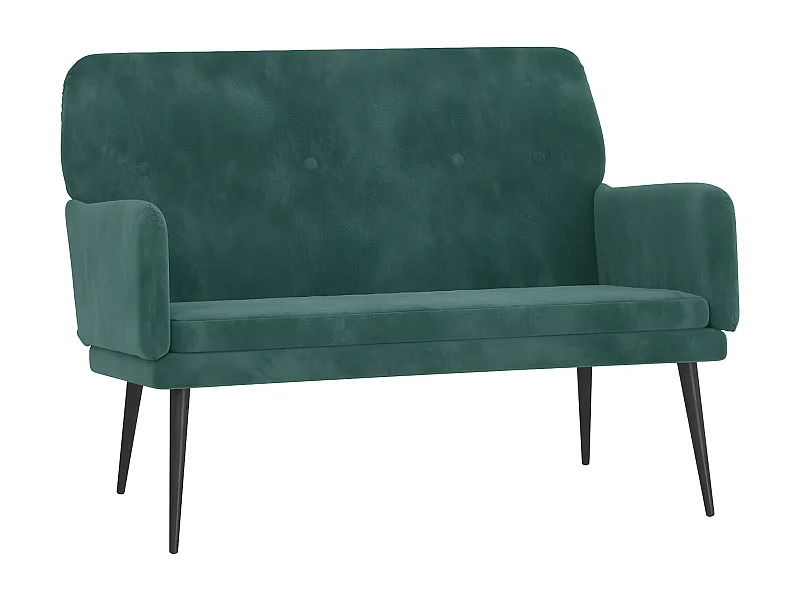 Banc Vert foncé 108x79x79 Velours