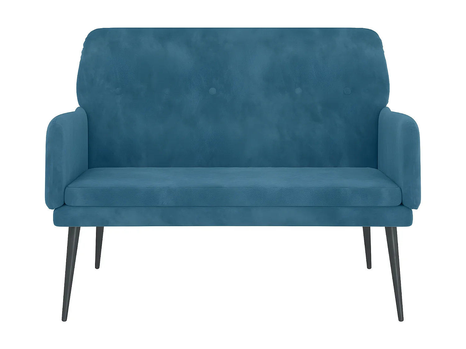 Banc Bleu 108x79x79 Velours