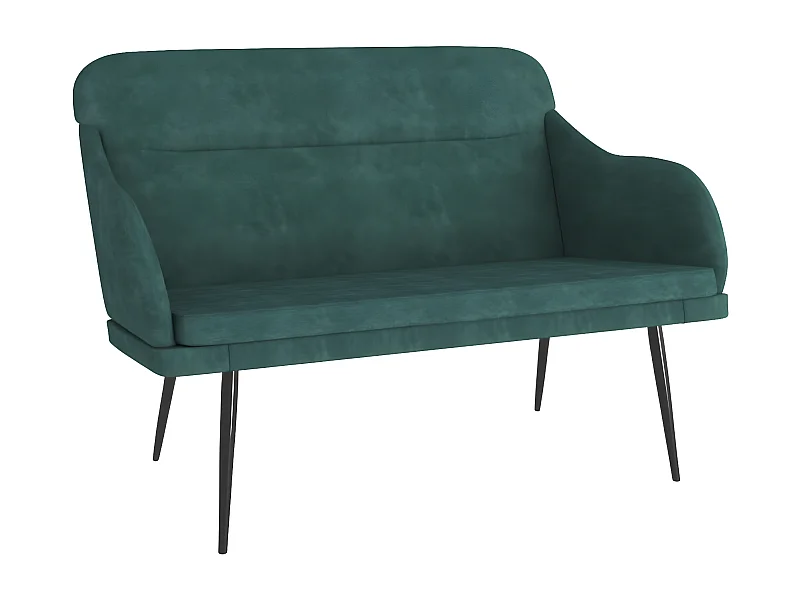 Banc Vert foncé 110x76x80 Velours
