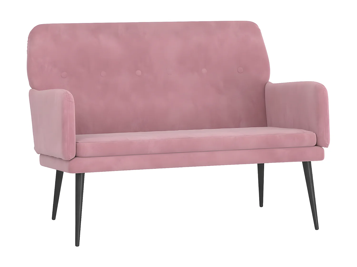 Banc Rose 108x79x79 Velours