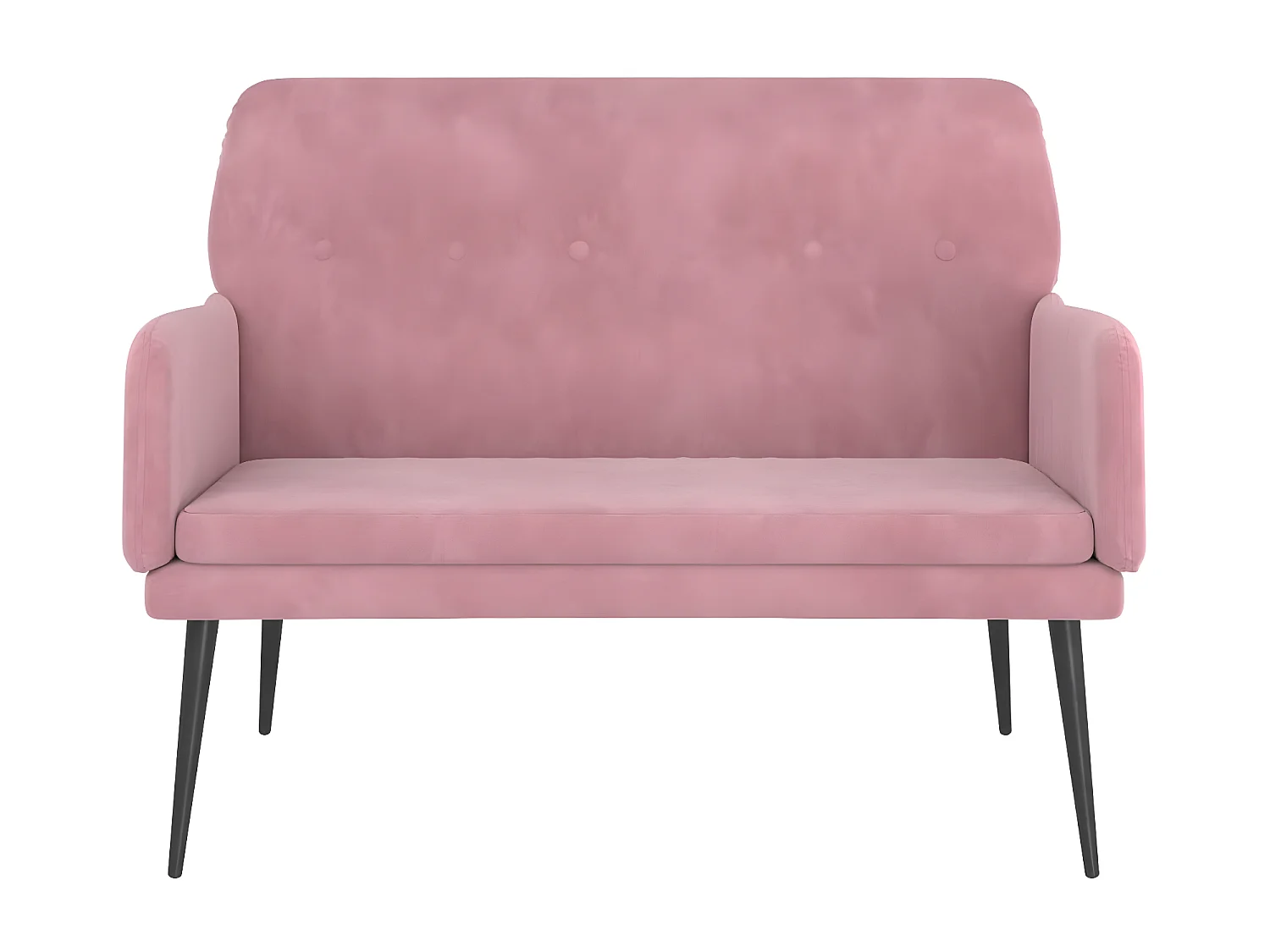 Banc Rose 108x79x79 Velours