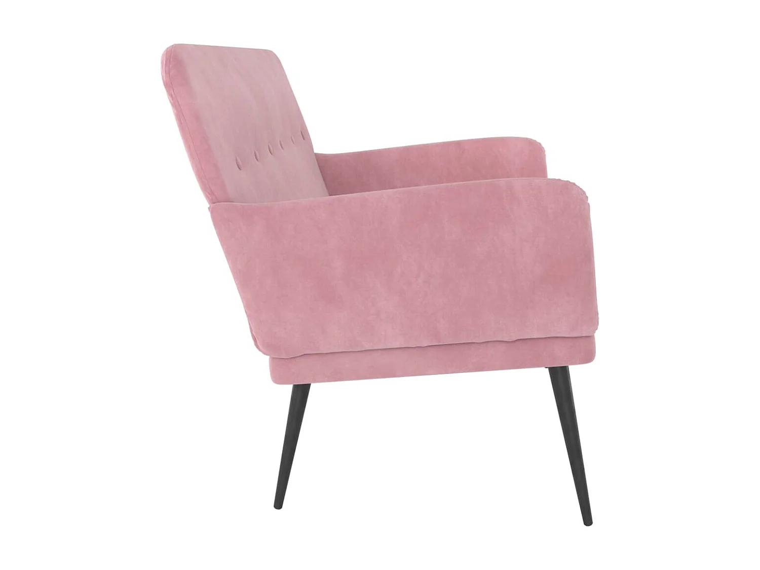 Banc Rose 108x79x79 Velours