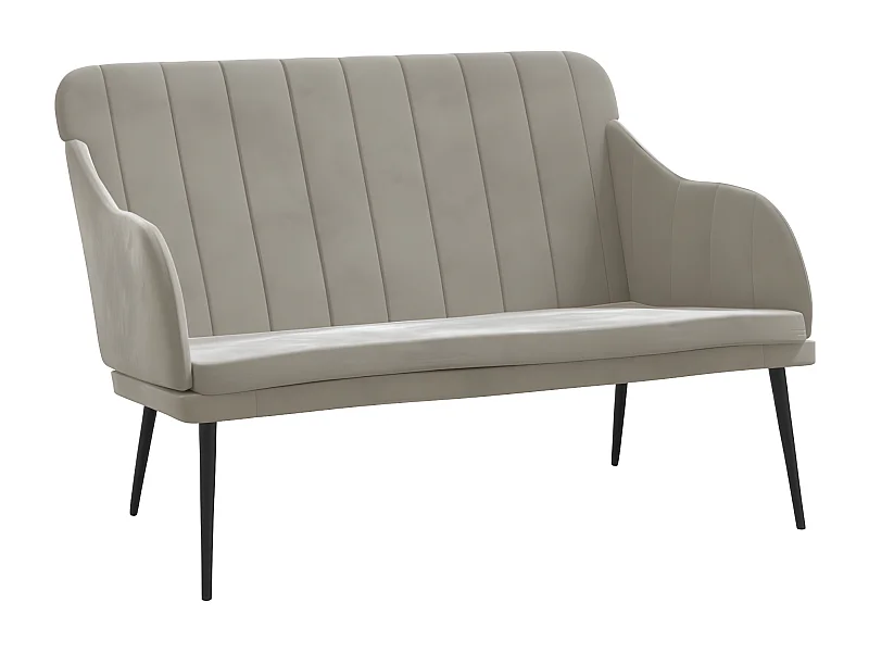 Banc Gris clair 110x76x80 Velours