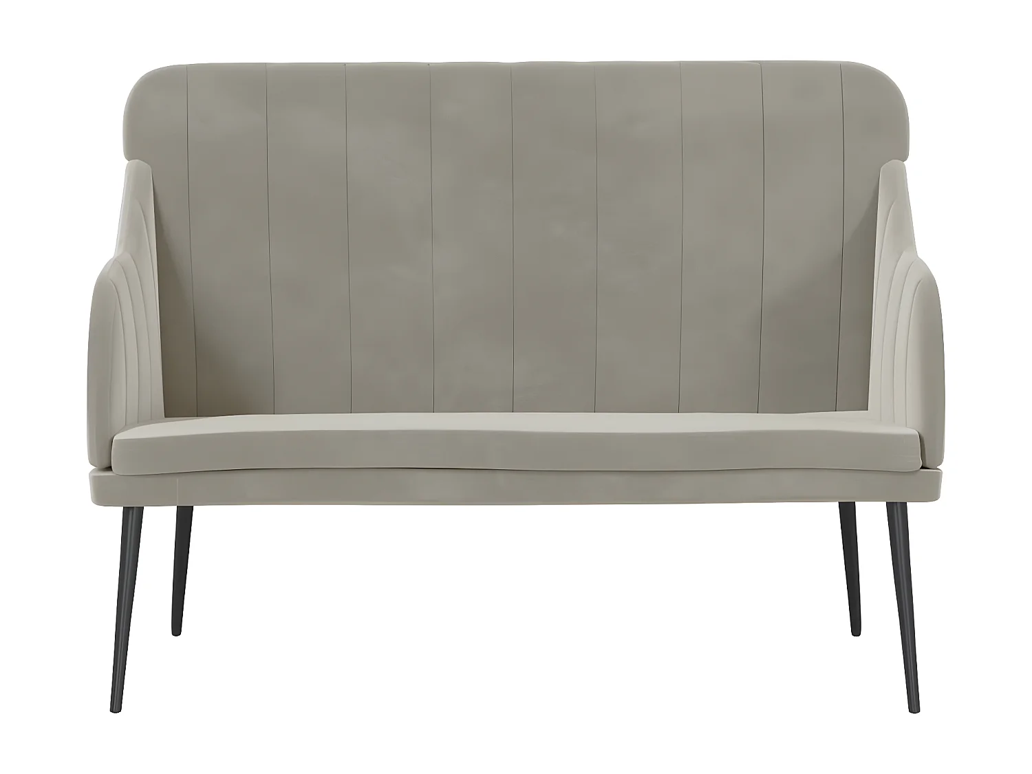Banc Gris clair 110x76x80 Velours