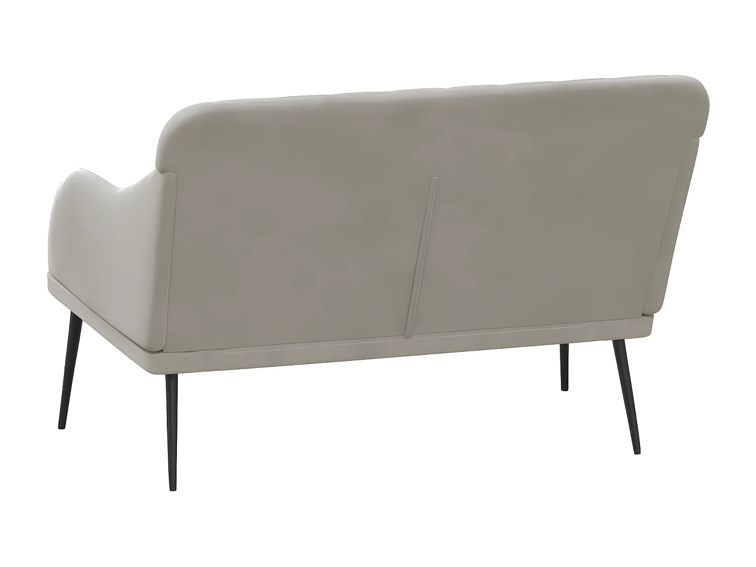 Banc Gris clair 110x76x80 Velours