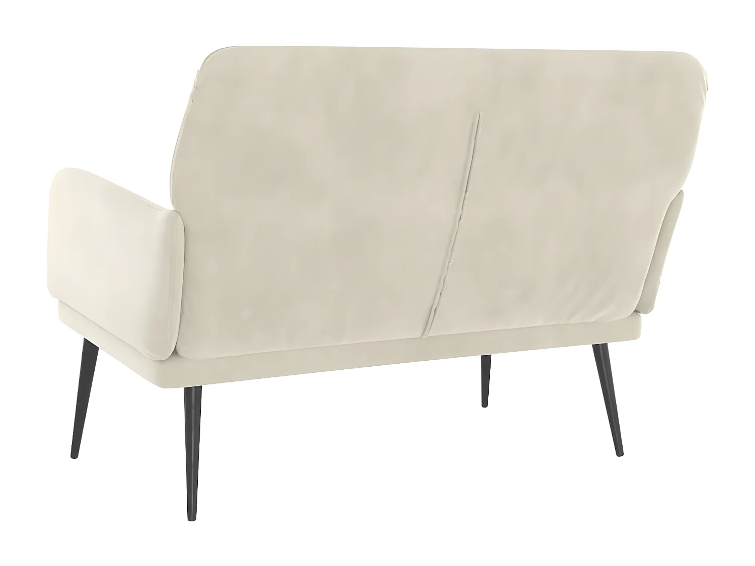Banc Crème 108x79x79 Velours
