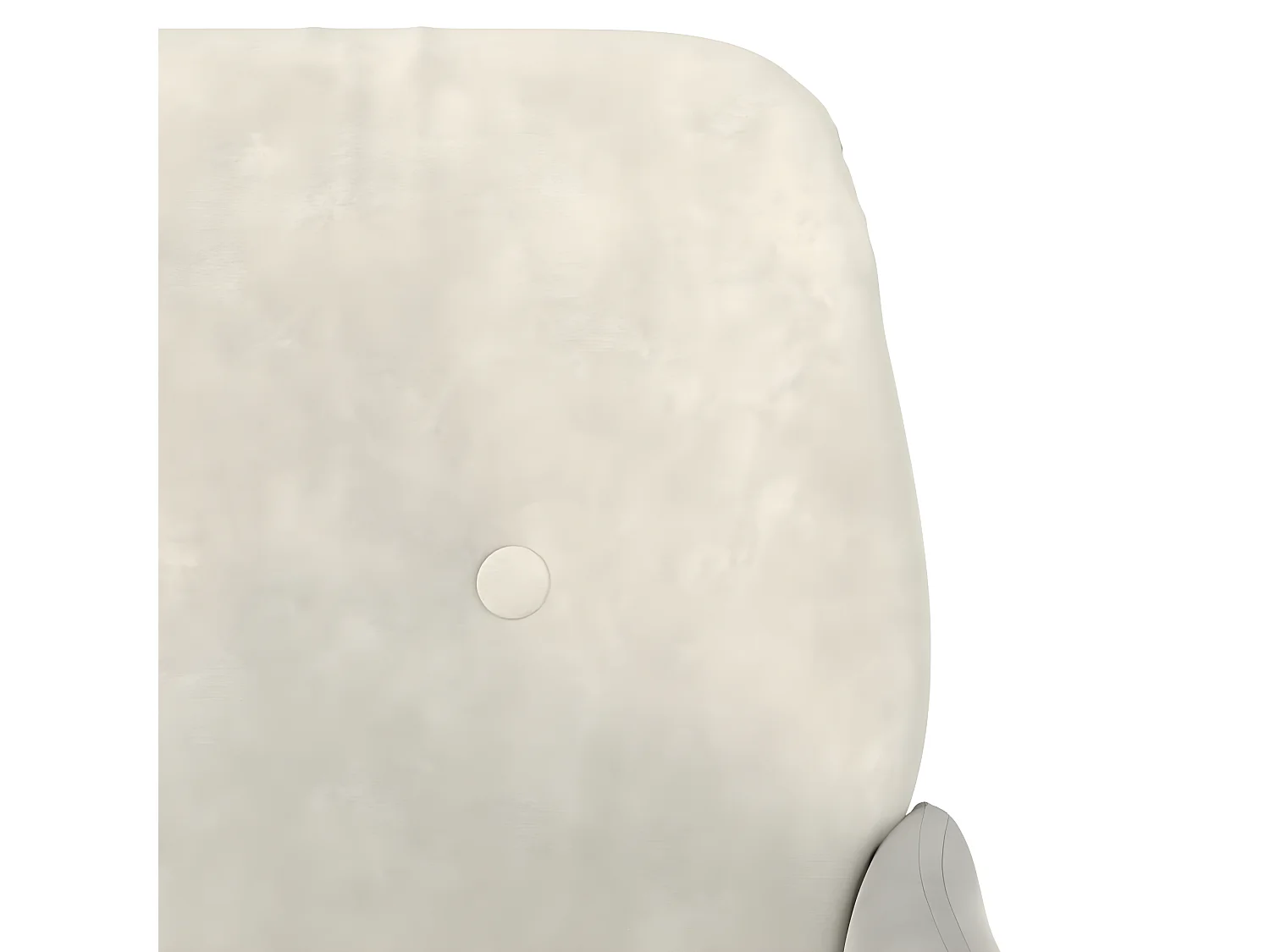 Banc Crème 108x79x79 Velours