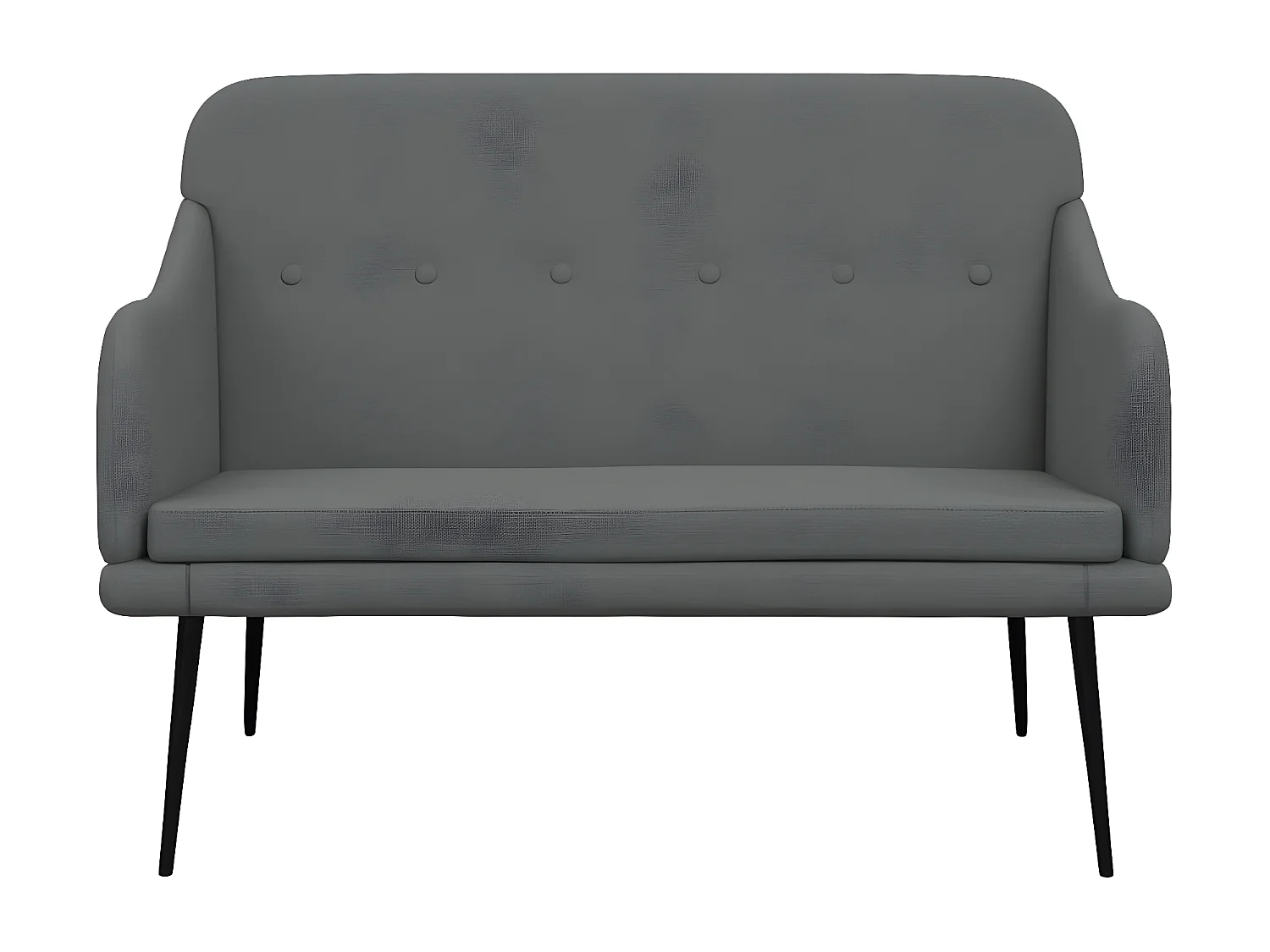 Banc Gris foncé 110x76x80 Tissu