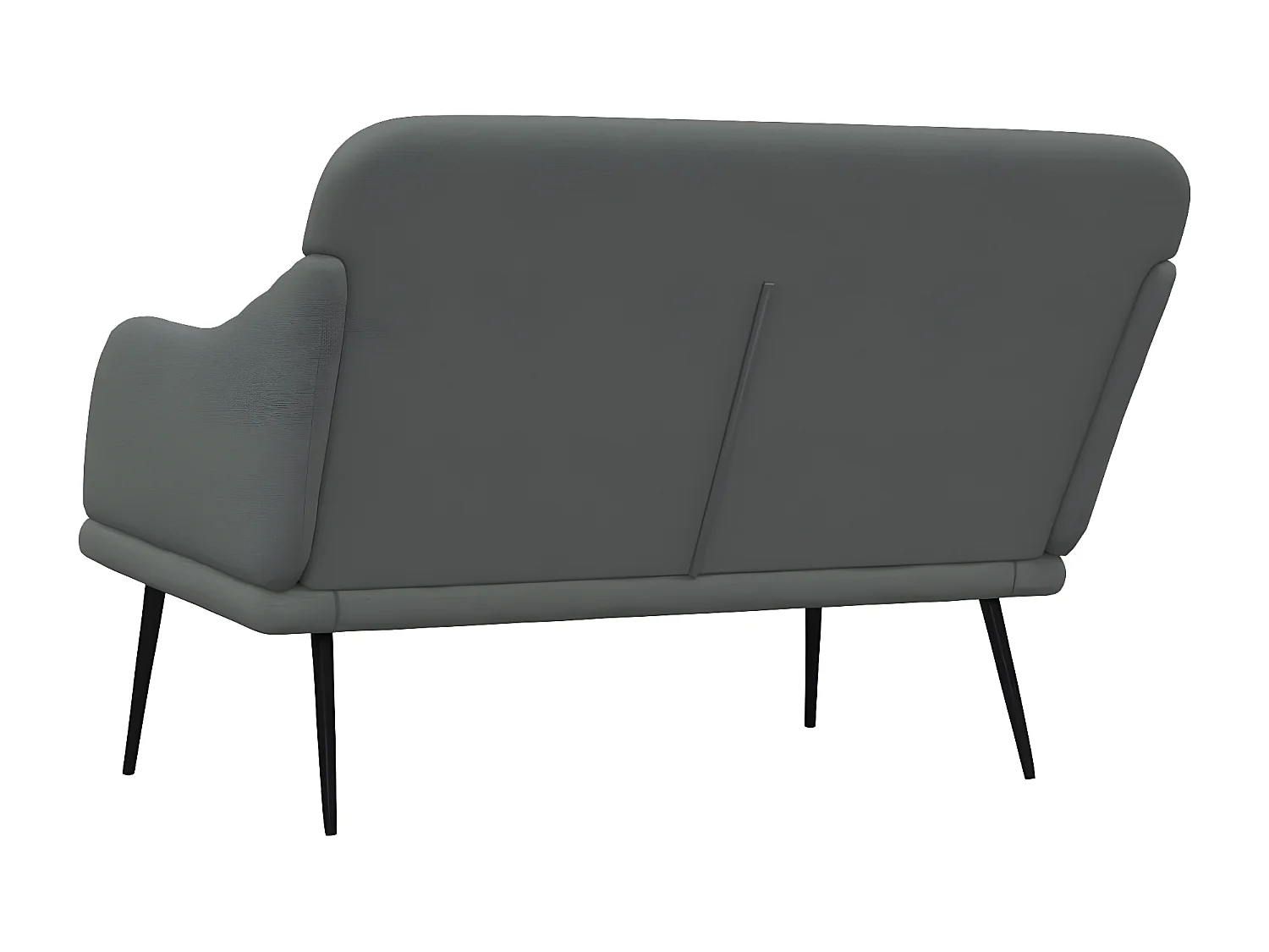Banc Gris foncé 110x76x80 Tissu