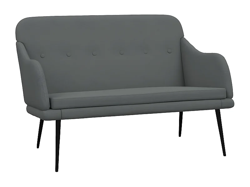 Banc Gris foncé 110x76x80 Tissu